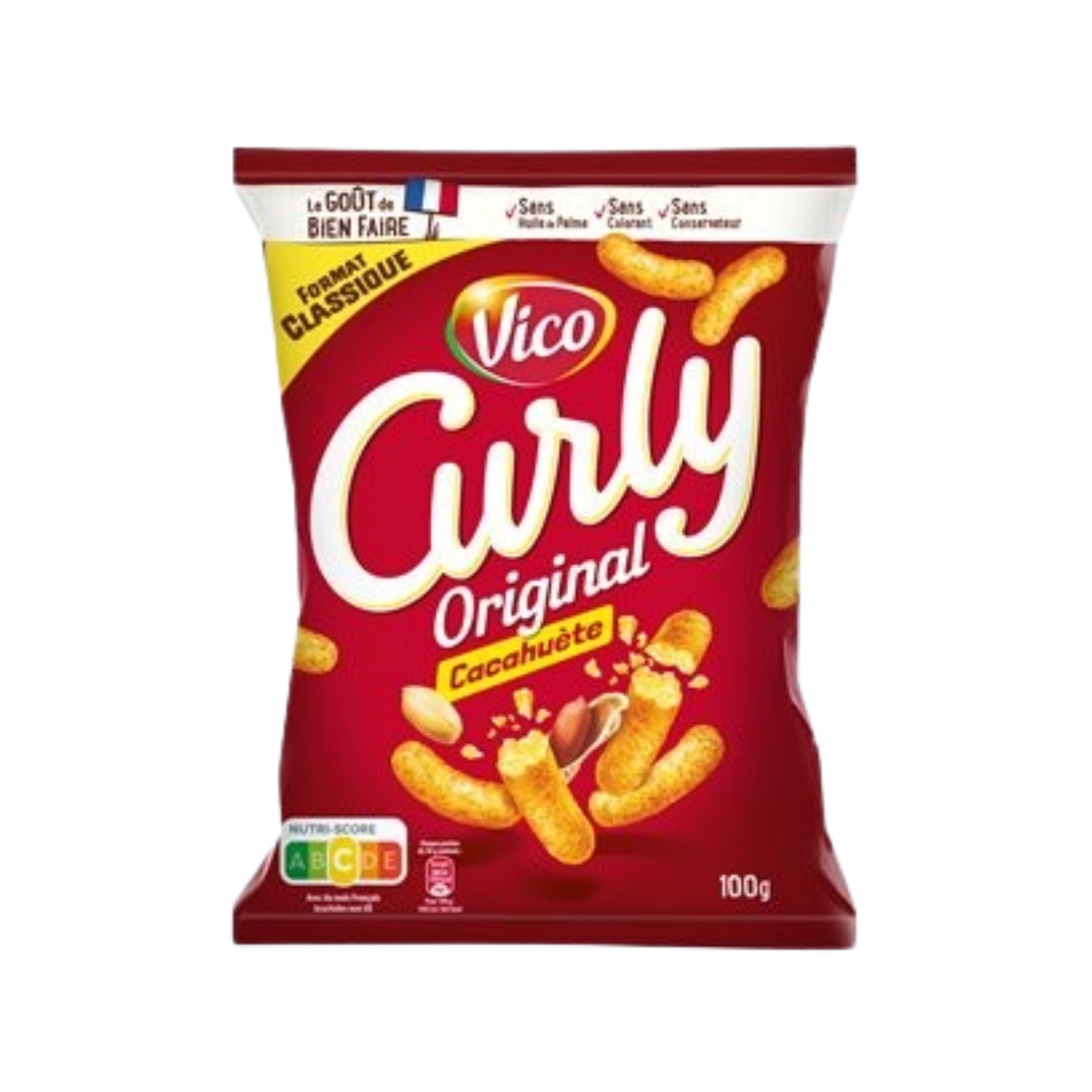 Paquet de Chips Curly Cacahuète