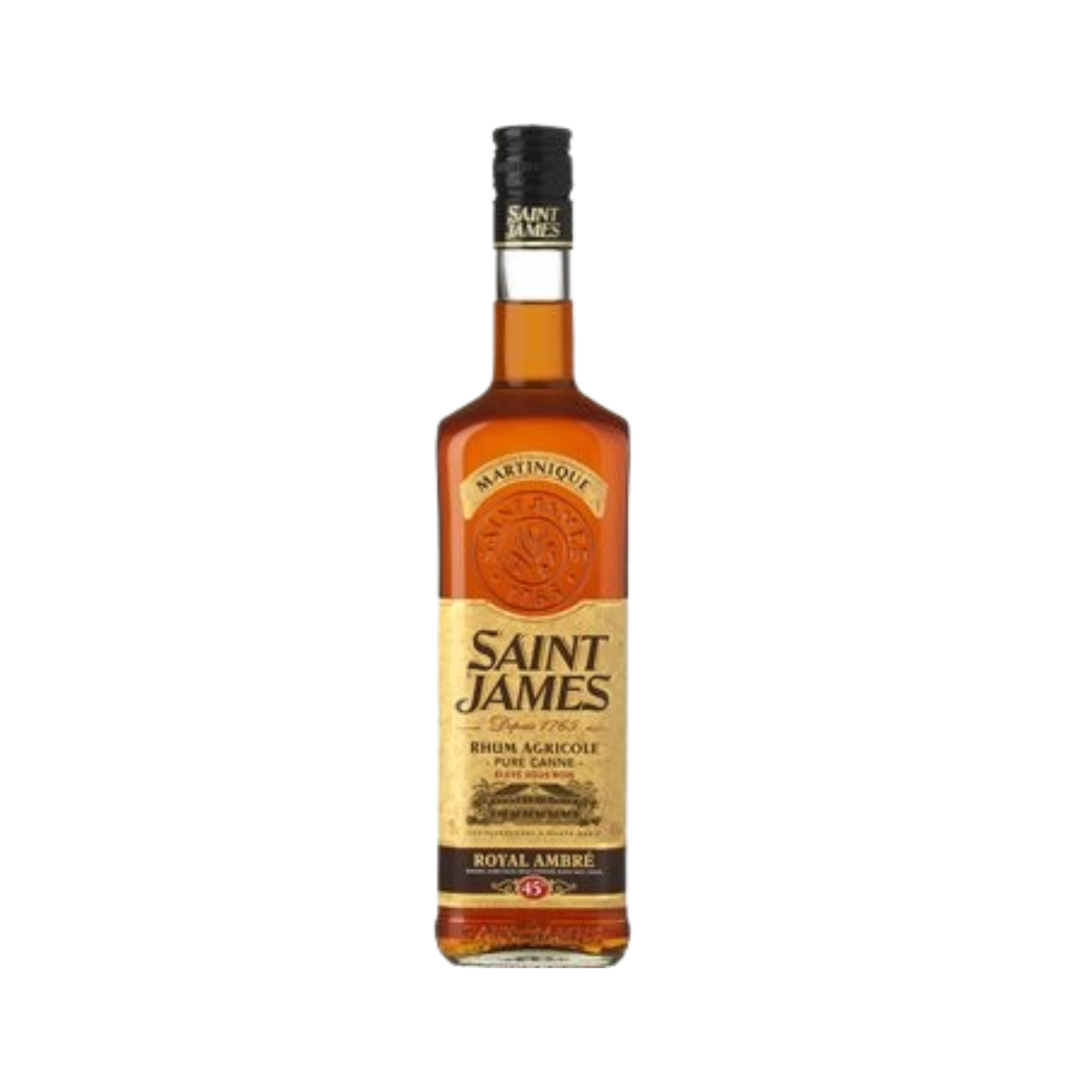 Bouteille de rhum ambré Saint James 70cl