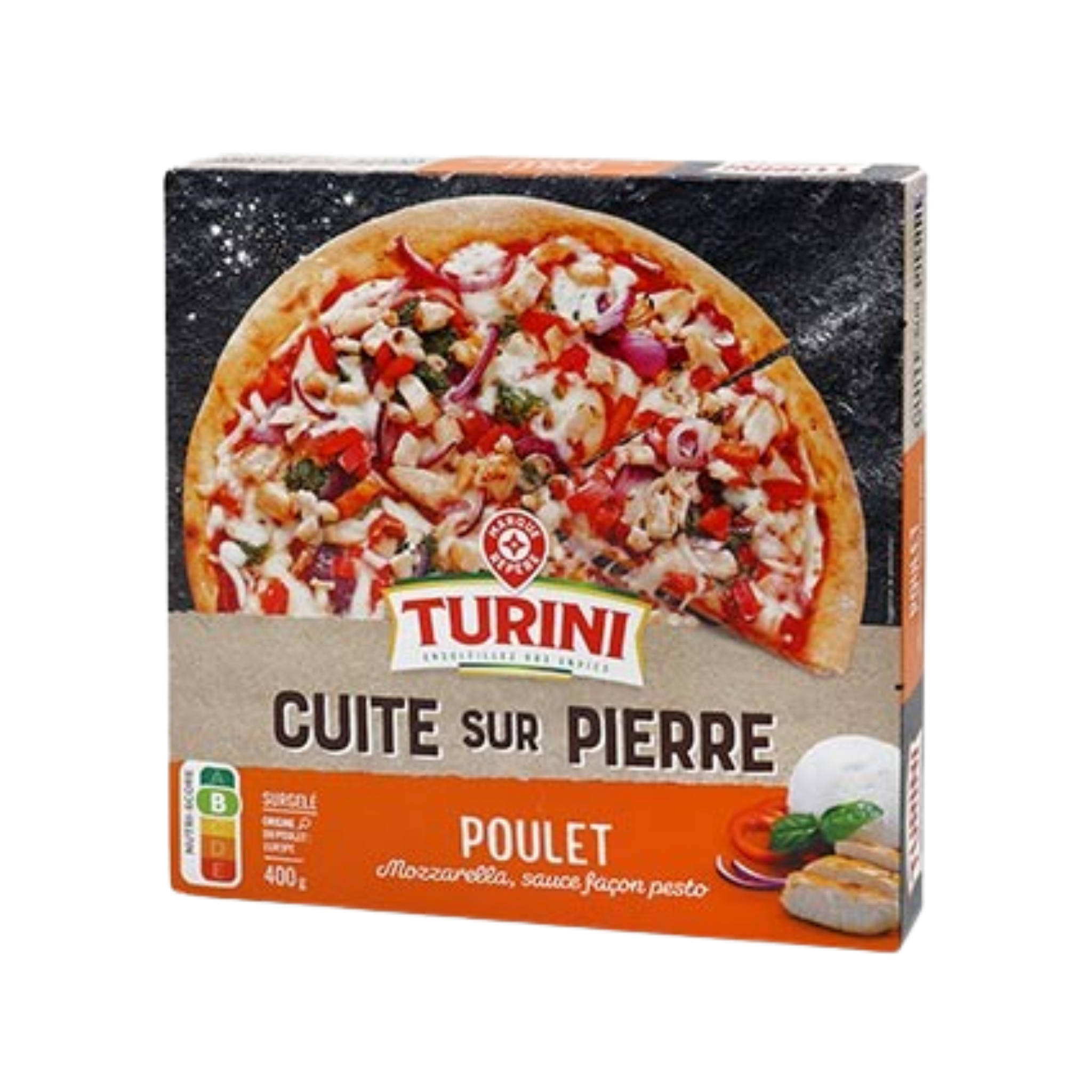 Pizza surgelée Poulet rôti Poivrons