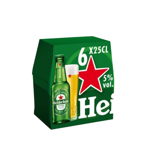 Pack de 6 Heineken 25cl